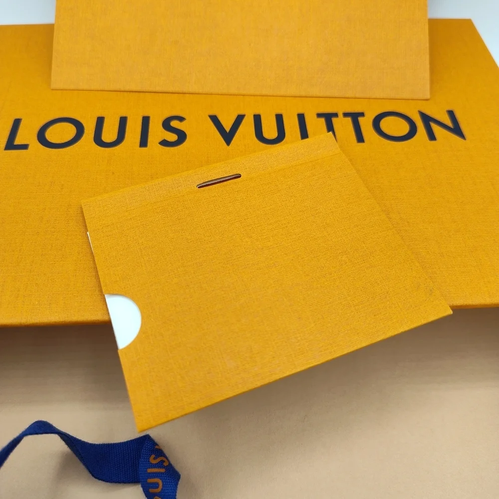 Louis Vuitton Gift Box Ribbon Cards Envelope Authentic LV Packaging Set Bundle - Picture 5 of 8